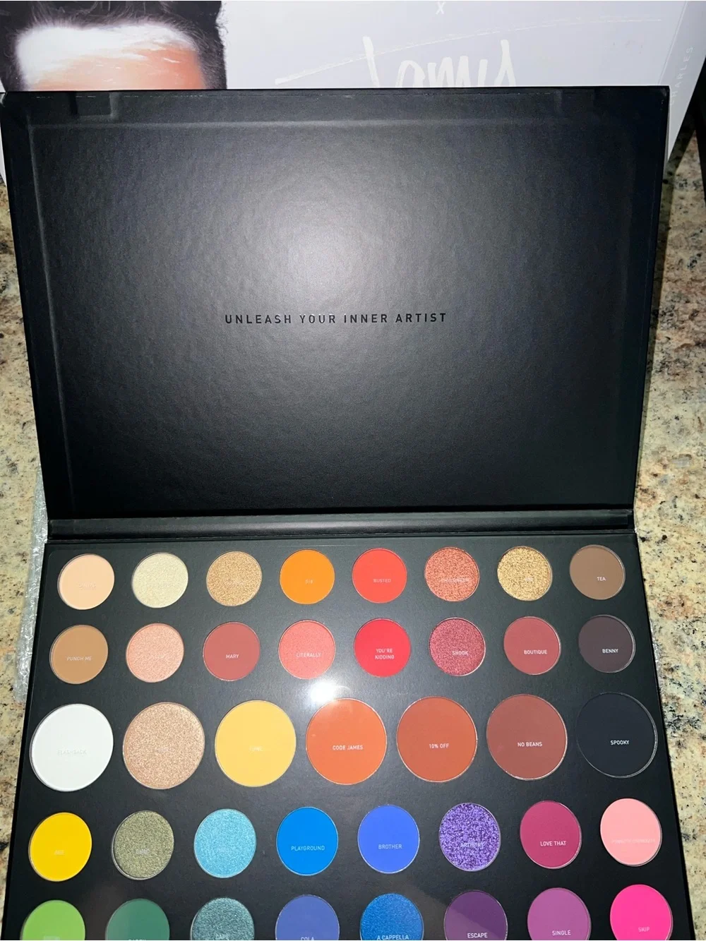 Morphe Eyeshadow Palette with Multicolored Cover Art- James Charles